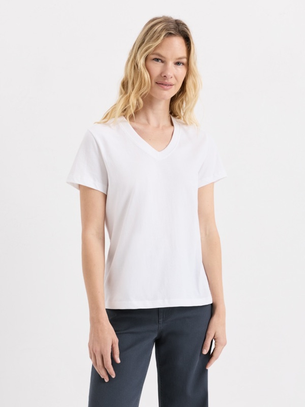 Pact Organic Cotton Essential V-Neck Tee